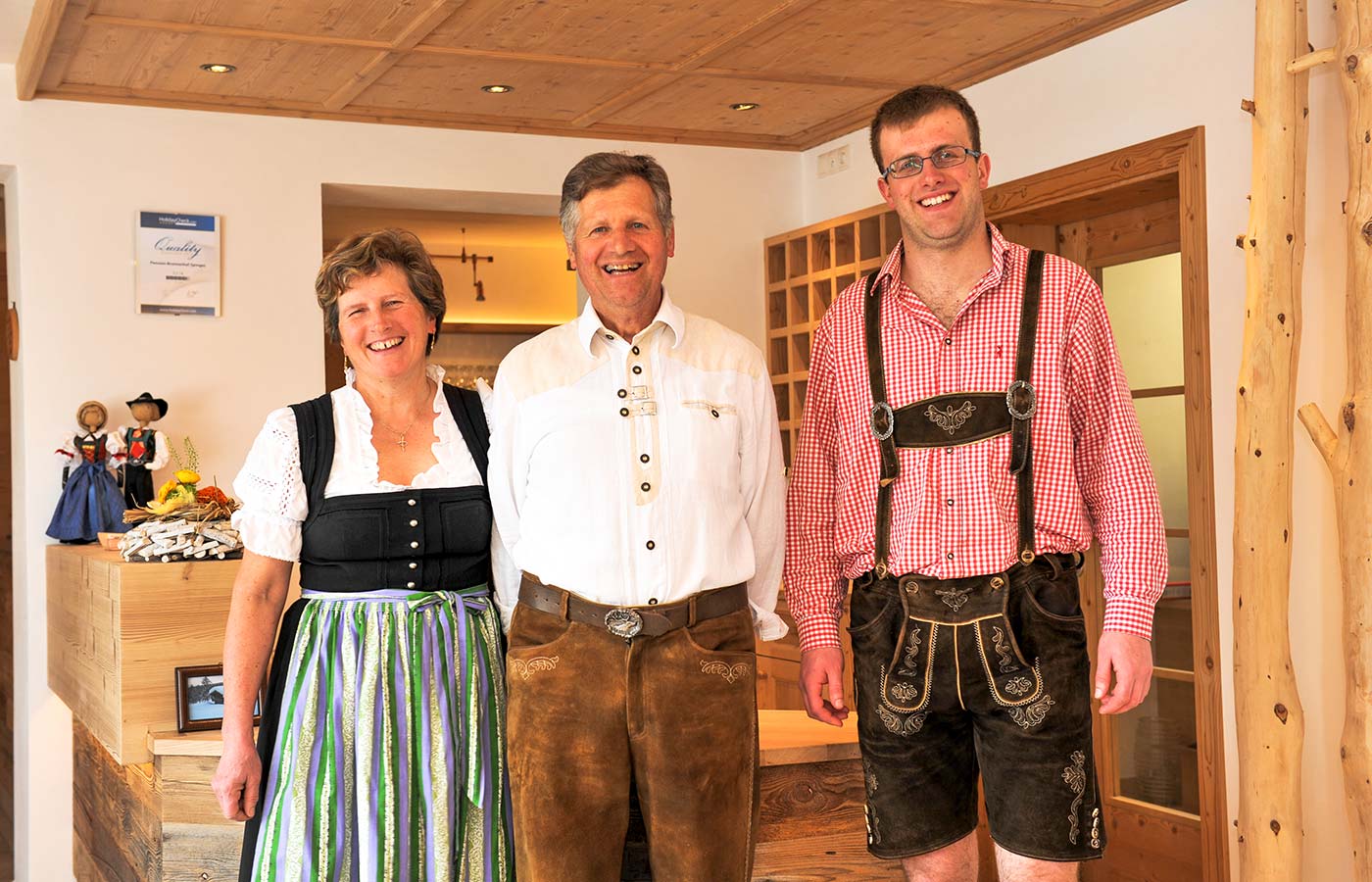 la famiglia Mair: i proprietari del Brunnerhof